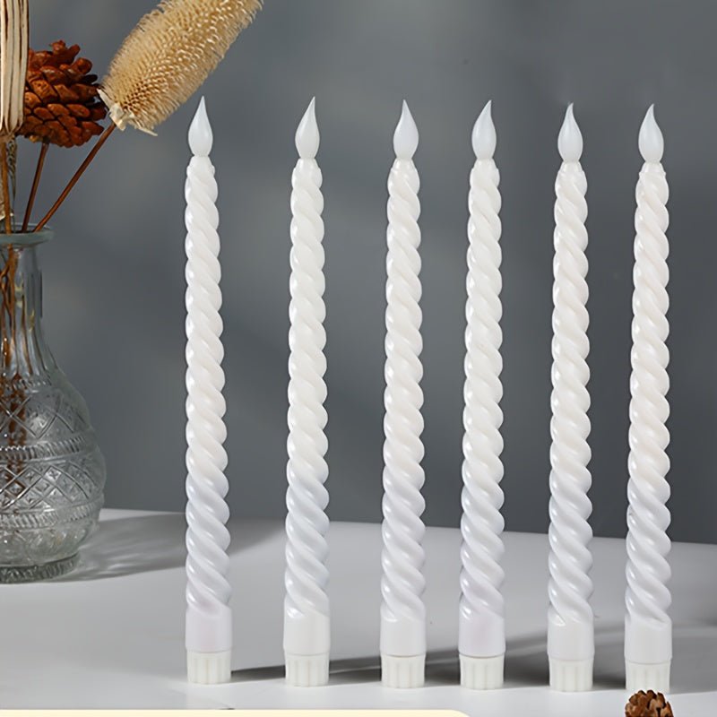 Wireless LED Flameless Candles Set of 6 - Realistic Flame Effect for Home Decor