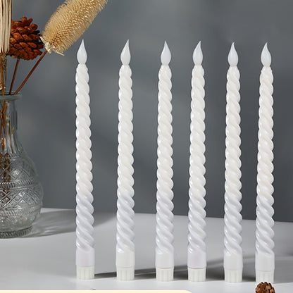 Wireless LED Flameless Candles Set of 6 - Realistic Flame Effect for Home Decor