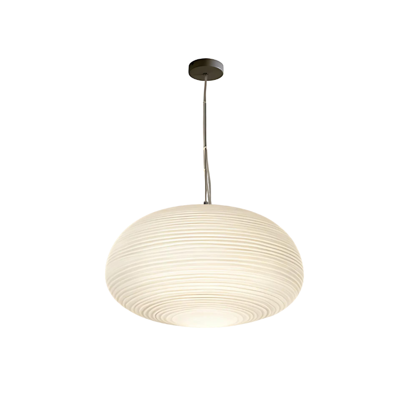 Ribbed Glass Modern Pendant Light for Home and Office Decor