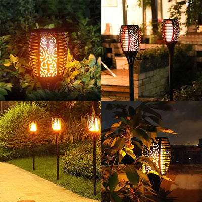 Waterproof Solar LED Garden Torch for Outdoor Lighting and Decor