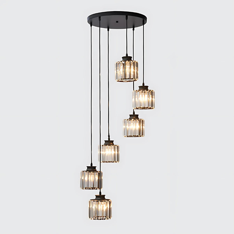 Minimalist Crystal Pendant Light for Modern Home and Office Decor