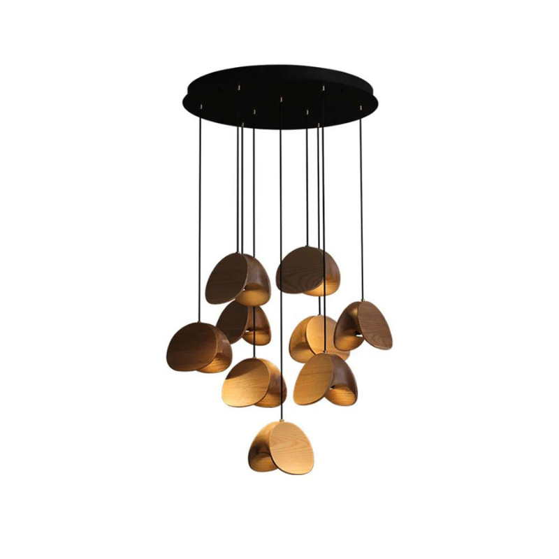 Wood Pendant Light | Elegant Warm Lighting for Home and Office Decor