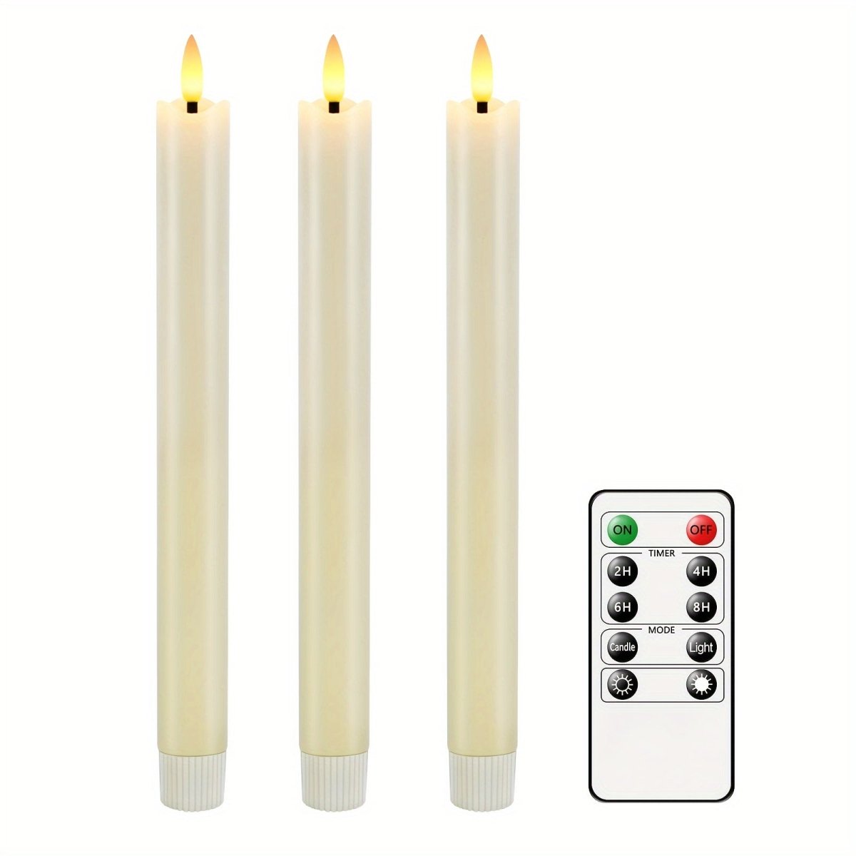 Flameless LED Cone Candles Set of 6 - Safe, Stylish Decor for Home & Events