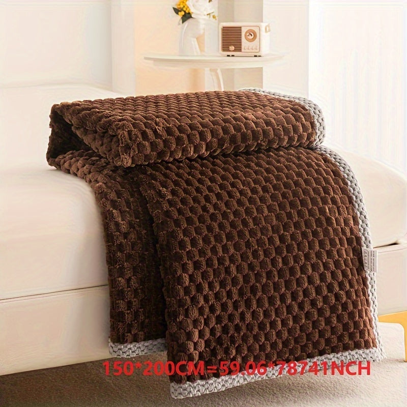 Premium Fleece Blanket Soft Cozy Elegant Texture for Home and Office