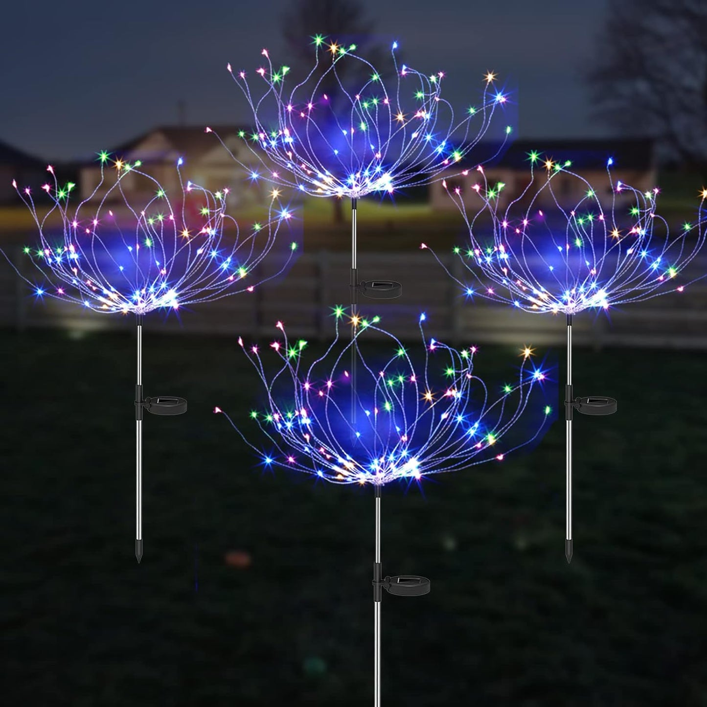 Solar Garden Light Firework Style for Outdoor Decor and Ambiance