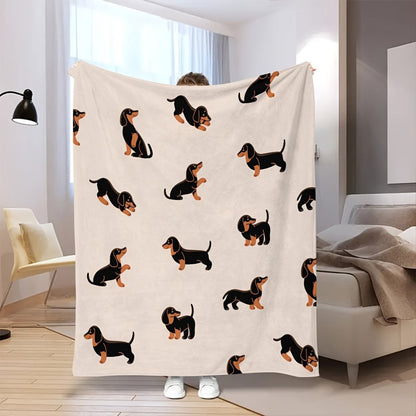 Soft Flannel Dog Lovers Blanket for Cozy Home Comfort and Snuggling