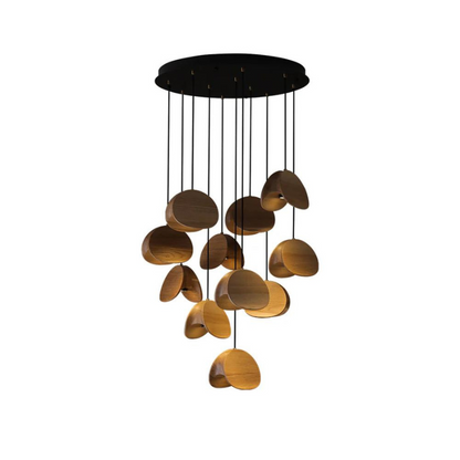 Wood Pendant Light | Elegant Warm Lighting for Home and Office Decor