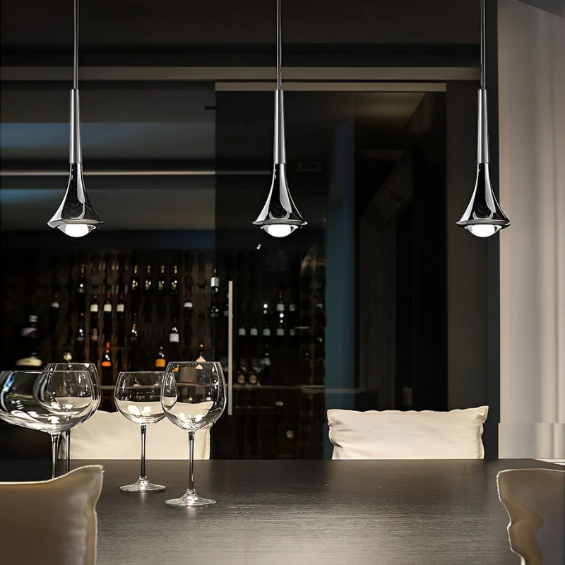 Scandinavian Pendant Light in Elegant Water Drop Design for Home & Office