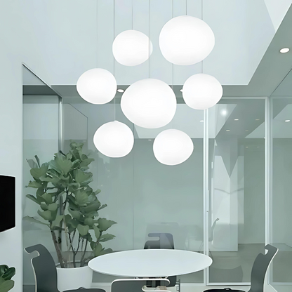 Elegant Glass Pebble Pendant Light for Home and Office Decor