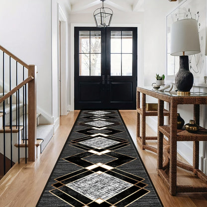 Velvet Hallway Mat for Home Entryway, Soft, Stylish, and Durable