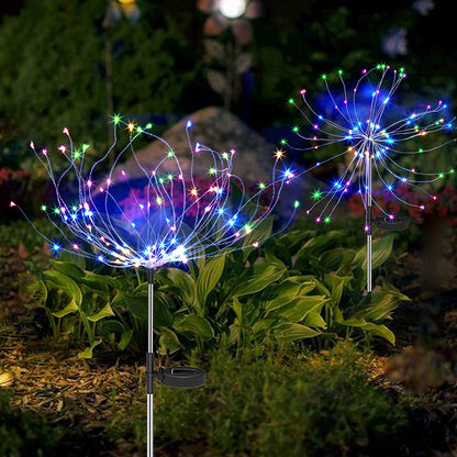 Solar Garden Light Firework Style for Outdoor Decor and Ambiance