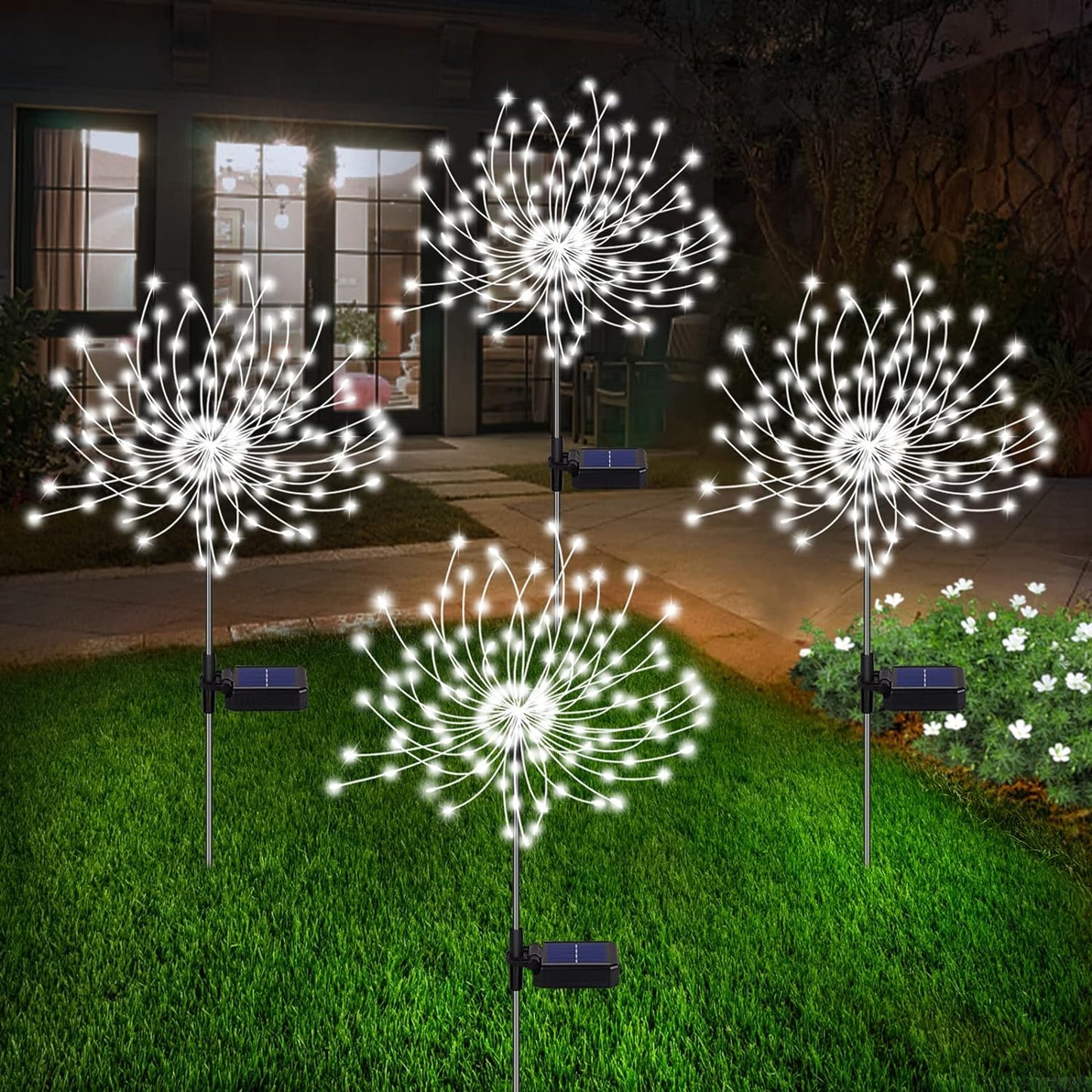 Solar Garden Light Firework Style for Outdoor Decor and Ambiance