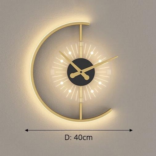 LED Wall Clock with Ambient Lighting for Home and Office Decor