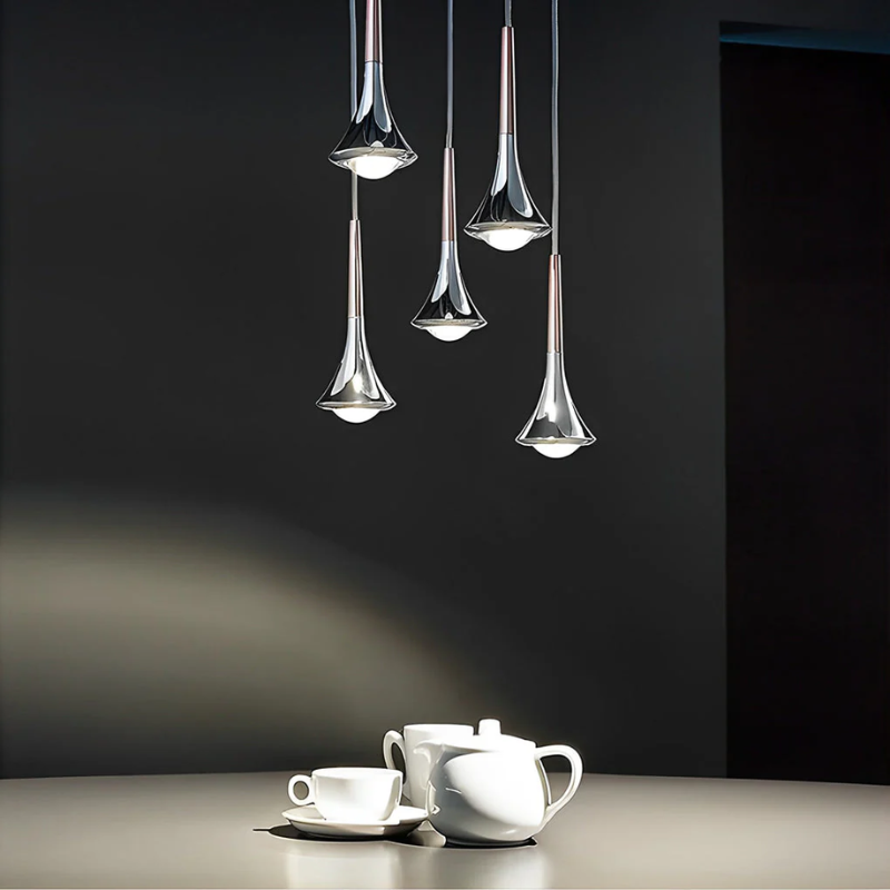 Scandinavian Pendant Light in Elegant Water Drop Design for Home & Office