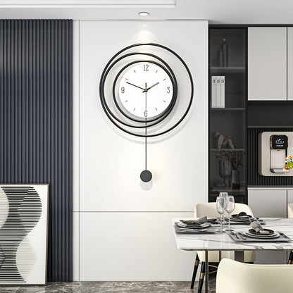 Minimalist Metal Wall Clock for Home and Office Decor - Contemporary Design