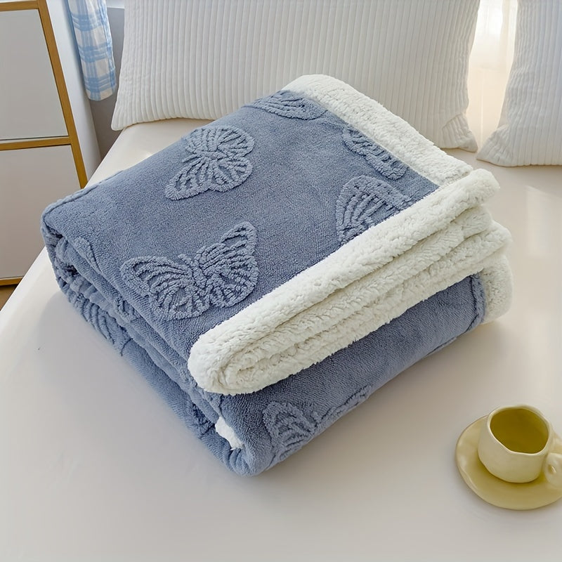 Ultra-Soft Reversible Butterfly Blanket for Cozy Home Decor