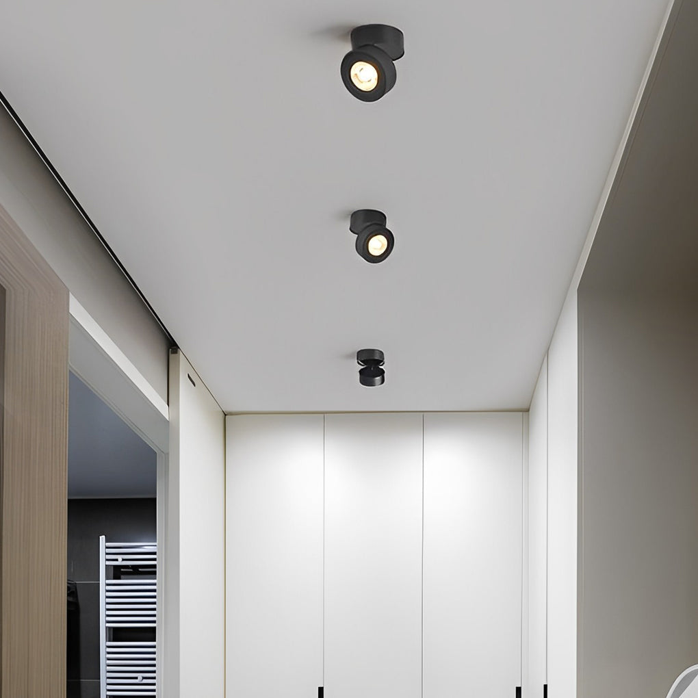 Adjustable LED Downlight for Modern Ceiling Lighting - Round Nordic Style