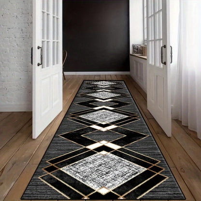 Velvet Hallway Mat for Home Entryway, Soft, Stylish, and Durable