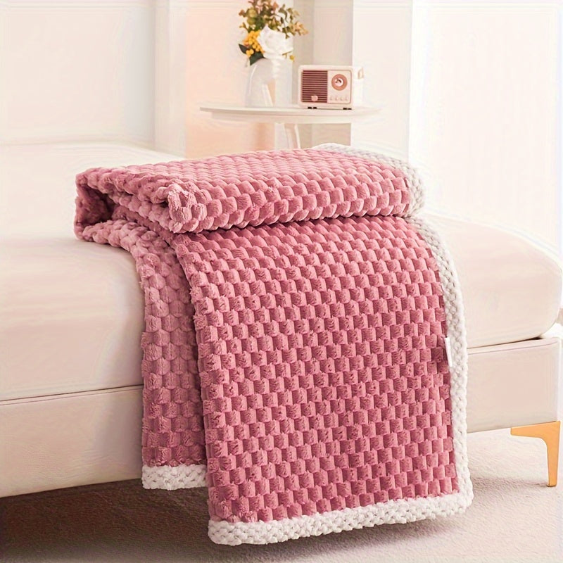 Premium Fleece Blanket Soft Cozy Elegant Texture for Home and Office