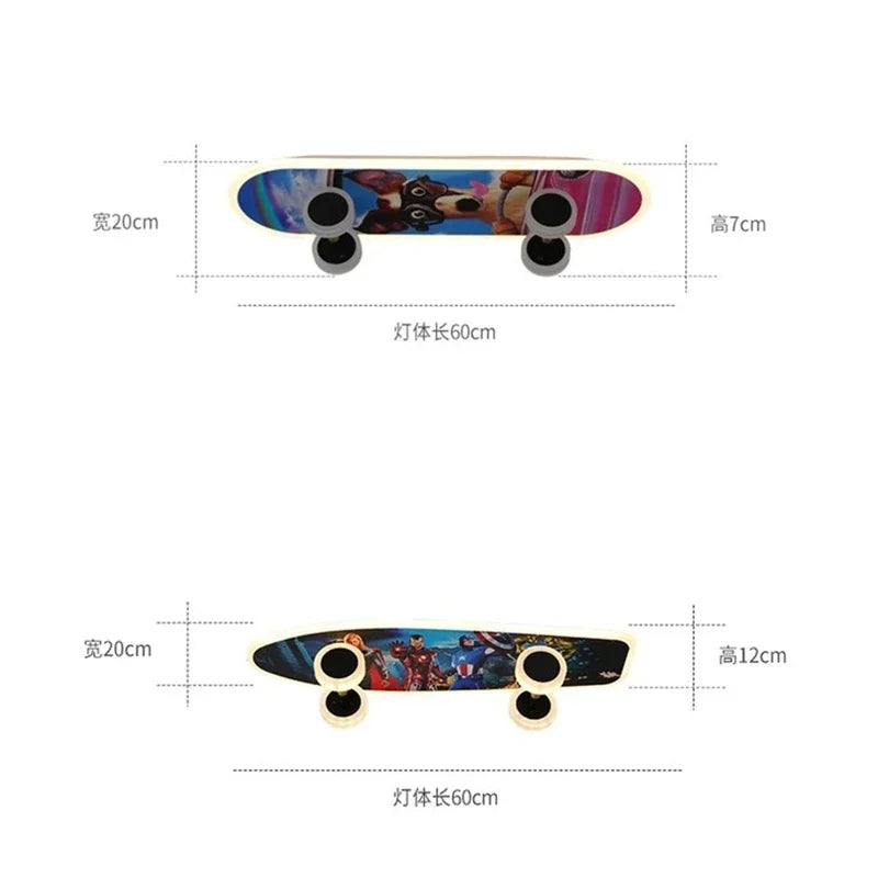 LED Skateboard Light for Stylish Night Riding and Safety Illumination