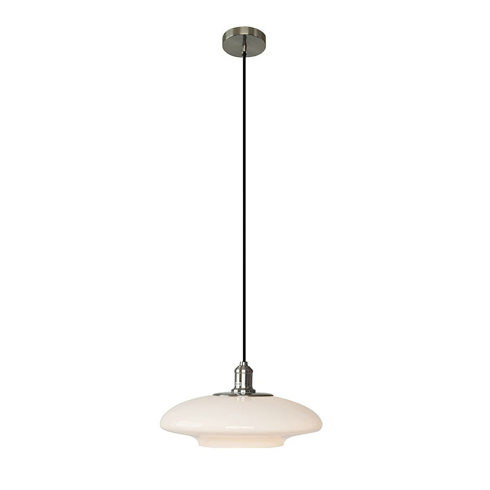 Modern White Glass Pendant Light for Home and Office Decor