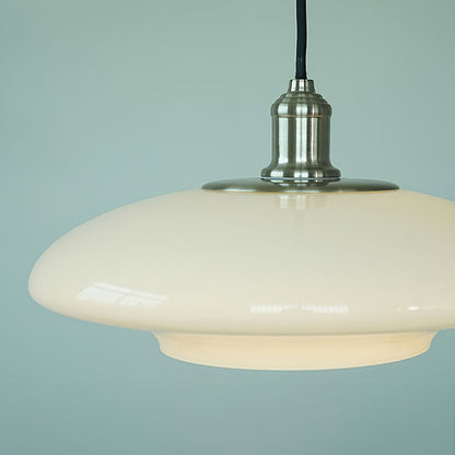 Modern White Glass Pendant Light for Home and Office Decor