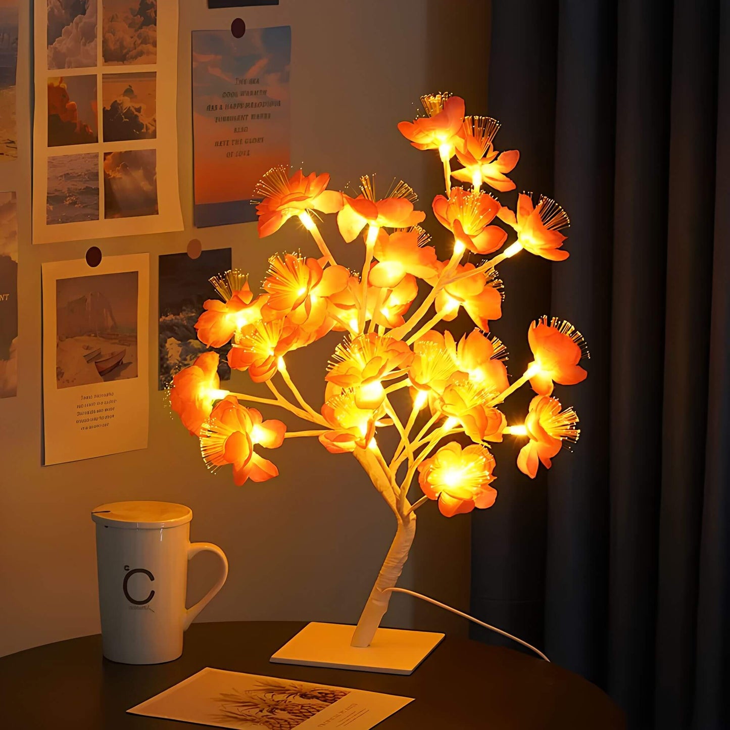 Tree Table Lamp for Home Decor - Stylish, Enchanting Design for Office Use