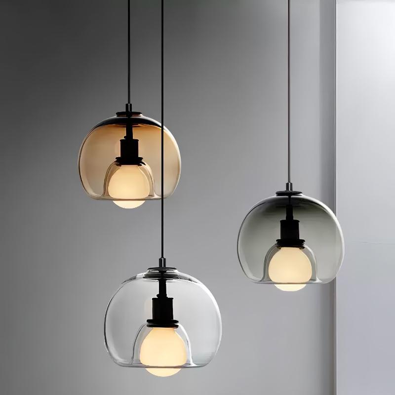 Elegant Glass Pendant Light for Minimalist Home and Office Decor