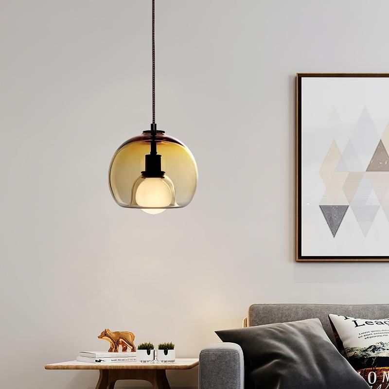 Elegant Glass Pendant Light for Minimalist Home and Office Decor