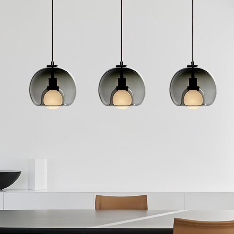 Elegant Glass Pendant Light for Minimalist Home and Office Decor