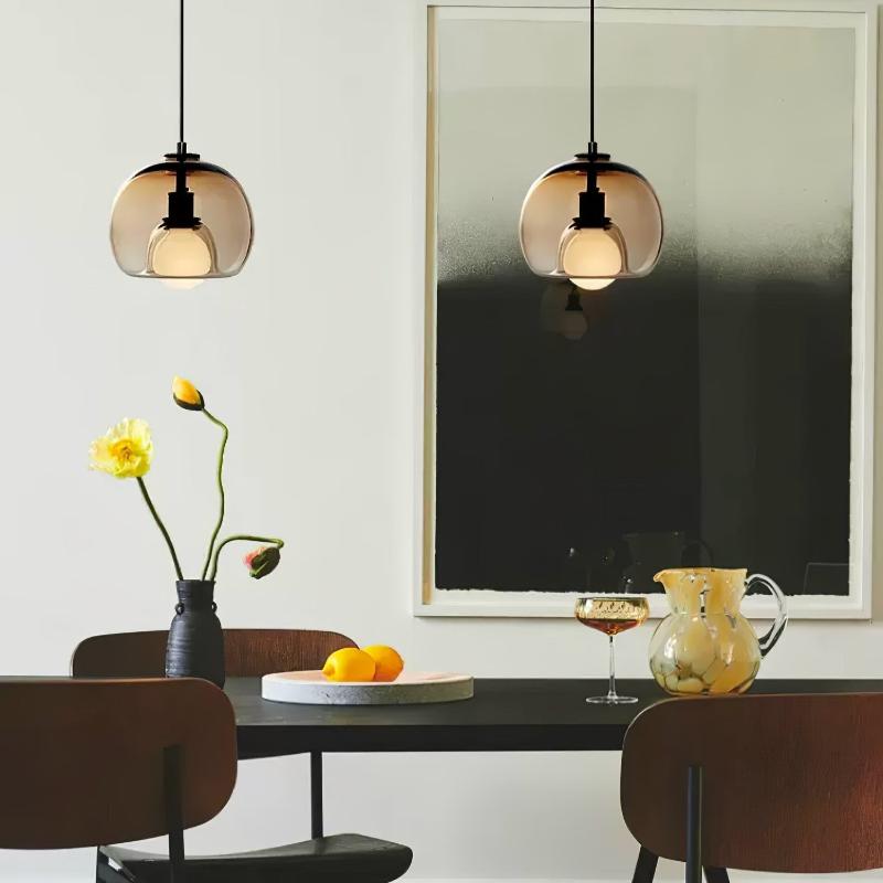 Elegant Glass Pendant Light for Minimalist Home and Office Decor