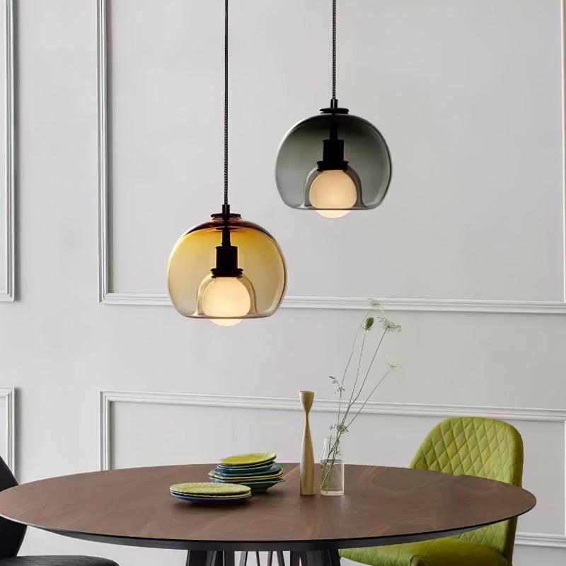 Elegant Glass Pendant Light for Minimalist Home and Office Decor