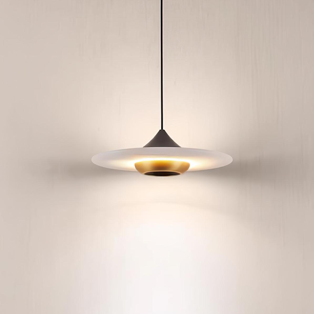 Marble Pendant Light - Elegant Flat Design for Home and Office Decor