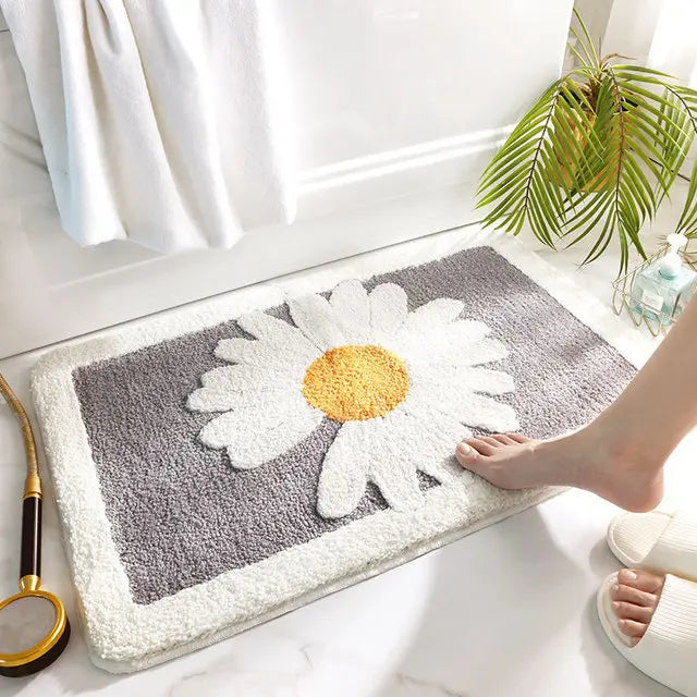 Non-Slip Bathroom Mat for Home - Soft, Absorbent, Quick-Dry Design