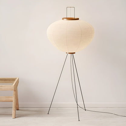 Japanese Floor Lamp – Rice Paper Light Fixture for Cozy Home Ambiance