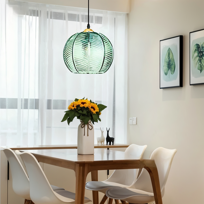 Glass Leaf Pendant Light - Retro Modern Lighting for Cozy Home Evenings