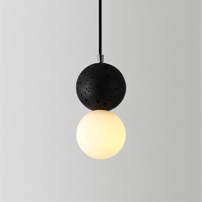 Double Sphere Pendant Light - Elegant Modern Fixture for Home & Office