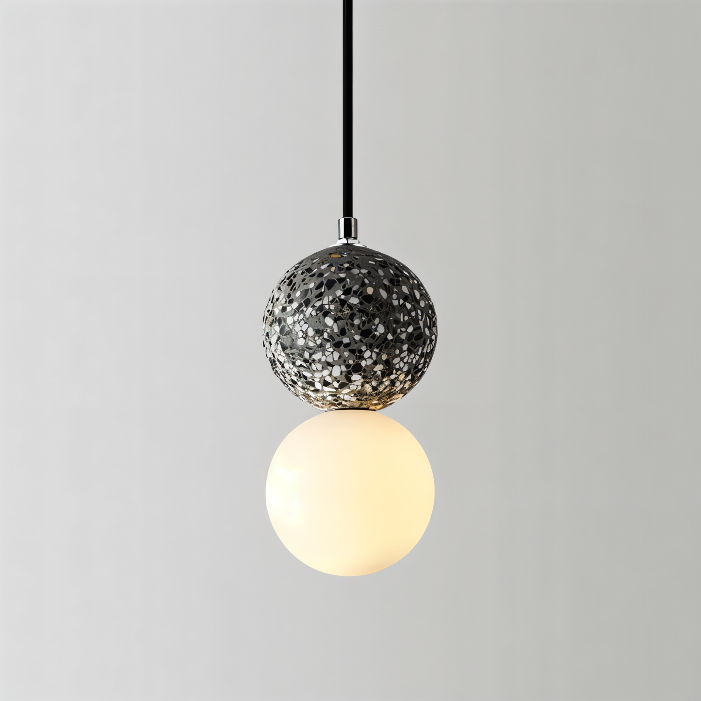 Double Sphere Pendant Light - Elegant Modern Fixture for Home & Office