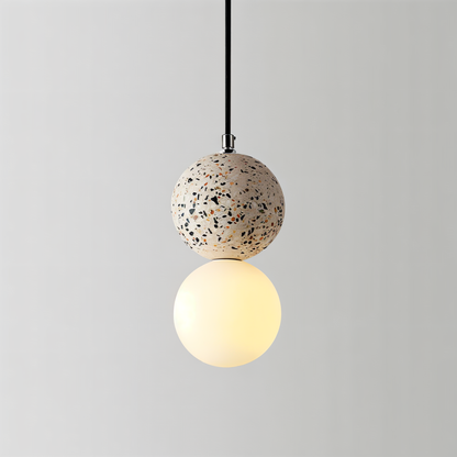 Double Sphere Pendant Light - Elegant Modern Fixture for Home & Office