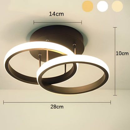 LED Chandelier Light – Elegant Swirl Design Lamp for Home Office Decor
