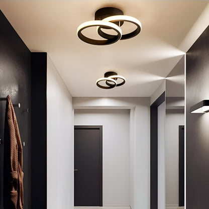 Elegant LED Ceiling Light for Home and Office - Artistic Swirl Design