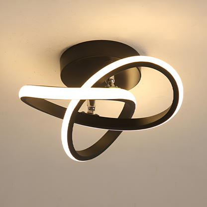 Elegant LED Ceiling Light for Home and Office - Artistic Swirl Design