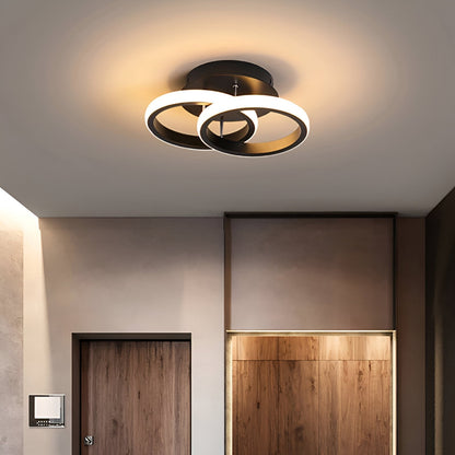 Elegant LED Ceiling Light for Home and Office - Artistic Swirl Design