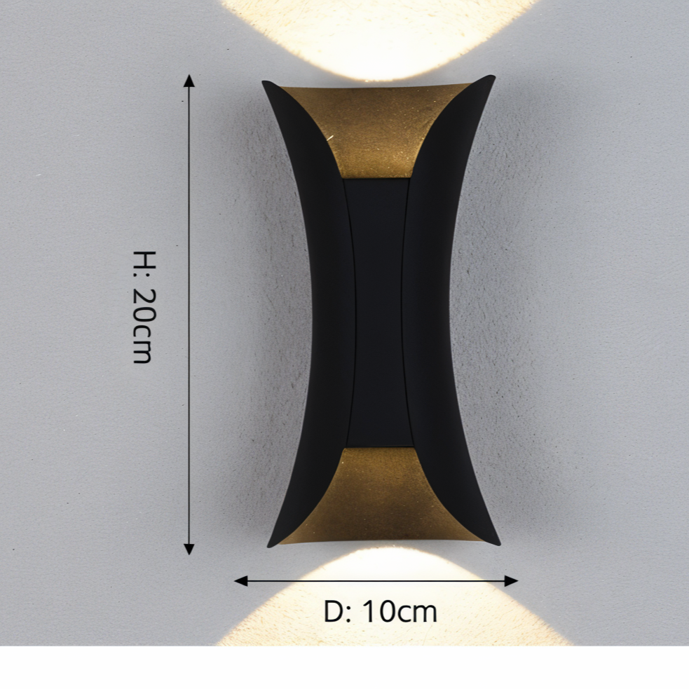 مصباح حائط LED مقاوم للماء للمنزل والمكتب - تصميم برأسين