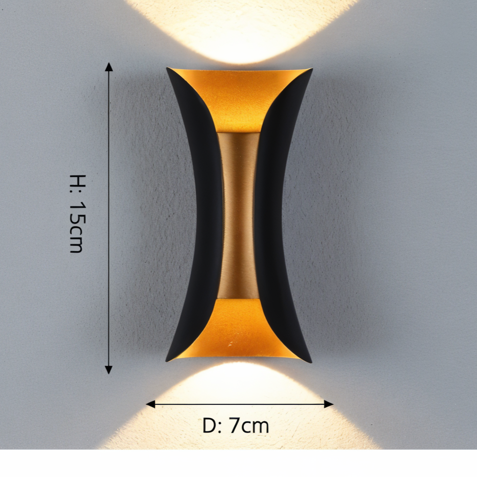 مصباح حائط LED مقاوم للماء للمنزل والمكتب - تصميم برأسين