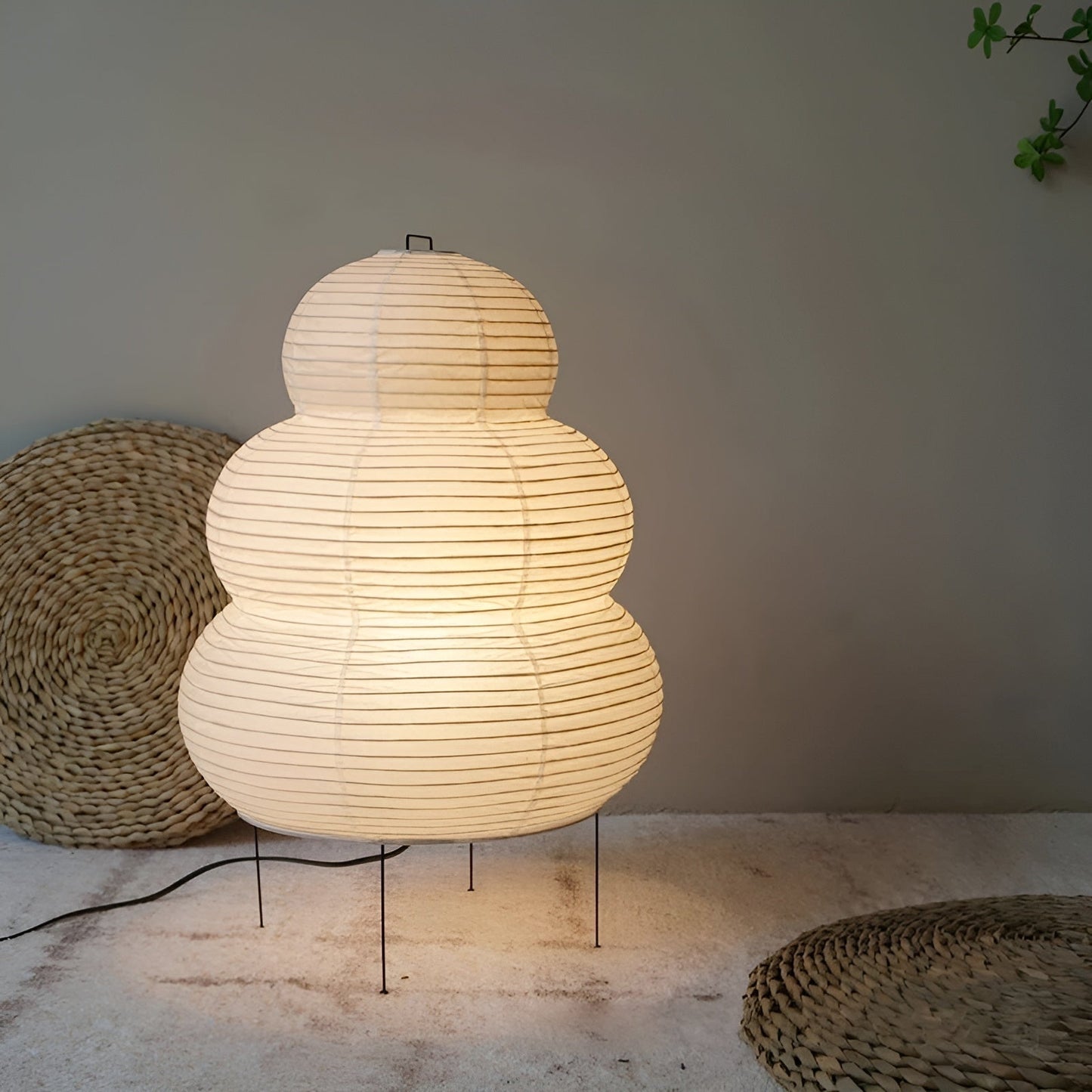 Rice Paper Floor Lamp for Cozy Home Ambiance and Stylish Decor