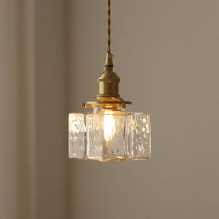 Retro Glass Pendant Light for Home and Office Decor, Stylish Illumination