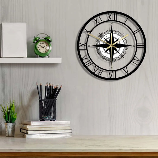 Nautical Wall Clock Silent Design for Home and Office Decor