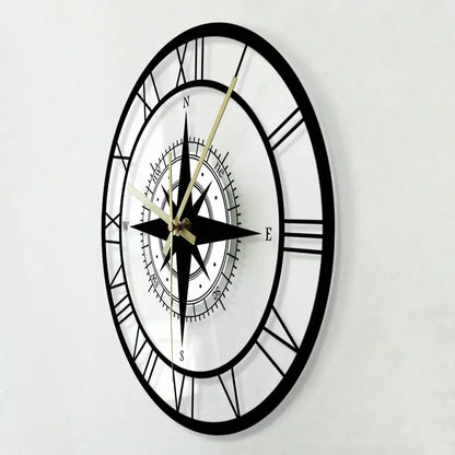 Nautical Wall Clock Silent Design for Home and Office Decor