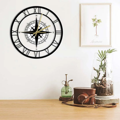 Nautical Wall Clock Silent Design for Home and Office Decor